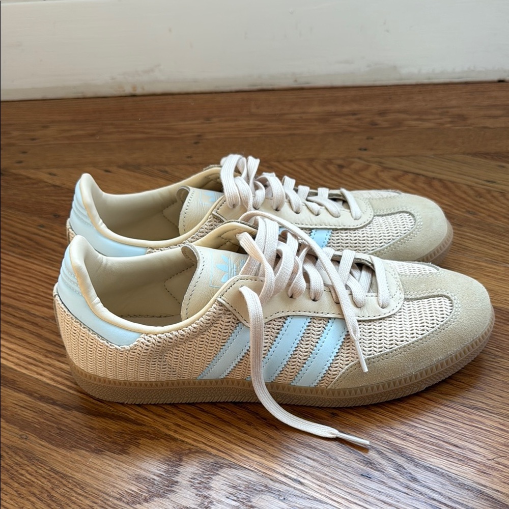 Adidas OG Samba Sanda Strata Sky Tint, Crochet Knit